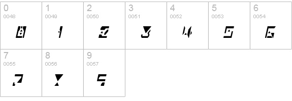 Alianna numbers 0-9 preview