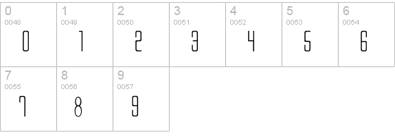 Alien League numbers 0-9 preview