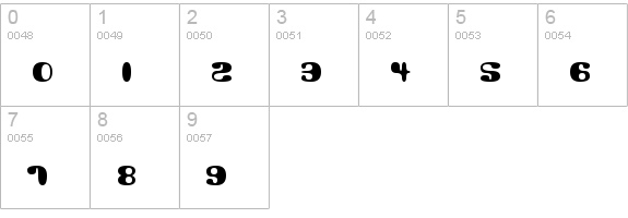 Alien Mashrooms
 numbers 0-9 preview