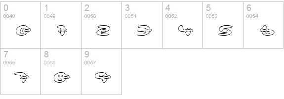 alienation Outline numbers 0-9 preview