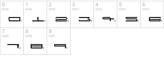 alienwarping numbers 0-9 preview