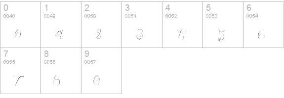 Aligot de Mirabelle numbers 0-9 preview