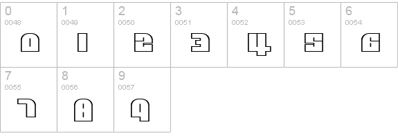 Alpha Flight Small Caps numbers 0-9 preview