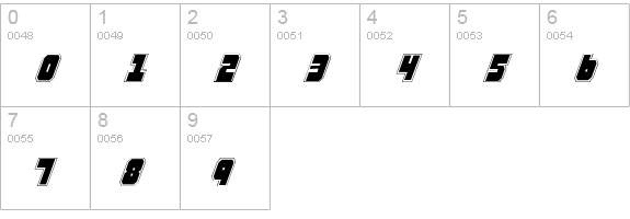 Alpha Taurus Pro Italic numbers 0-9 preview