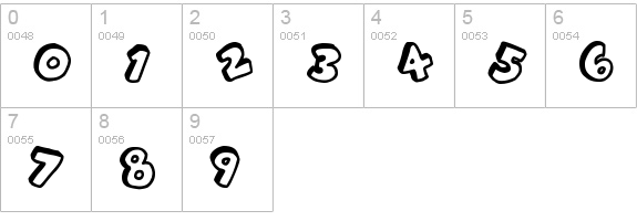 Alphabet Souplings
 numbers 0-9 preview