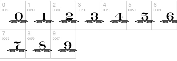 AlphabetTrain numbers 0-9 preview