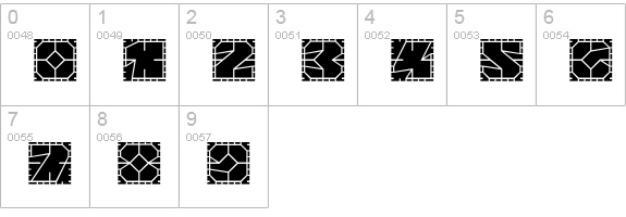 AlphaBloc-Corde numbers 0-9 preview