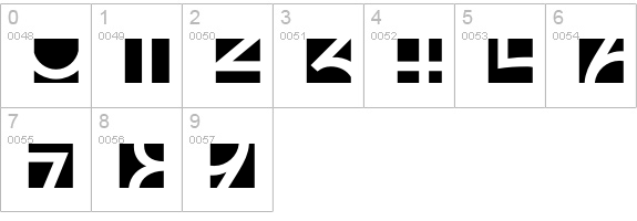 AlphaBloc-Zoom numbers 0-9 preview