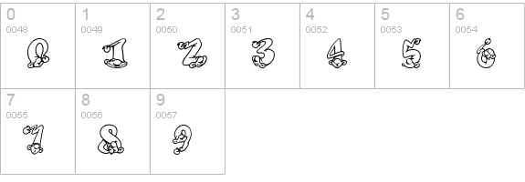AlphaElfin numbers 0-9 preview