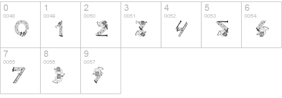 AlphaMusicMan numbers 0-9 preview