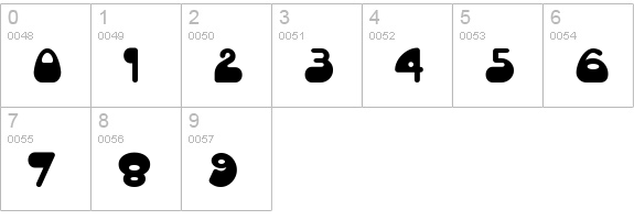 Altamonte NF numbers 0-9 preview