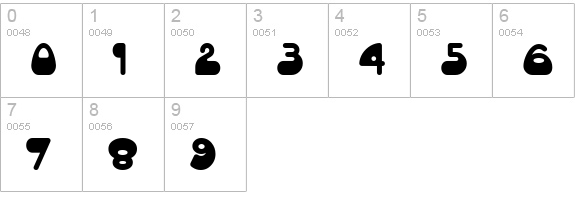 AltamonteNF numbers 0-9 preview