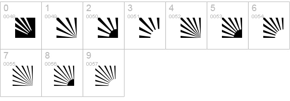 AltemusRays numbers 0-9 preview