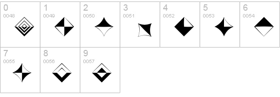 AltemusSquares numbers 0-9 preview