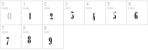 Ambroise Francois Alternates Demi numbers 0-9 preview