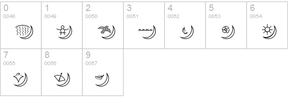 American Indian numbers 0-9 preview