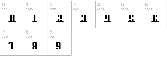 Americana Dreams ExpUpright numbers 0-9 preview