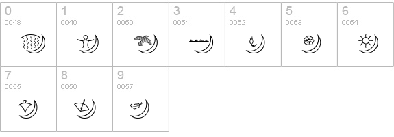 AmericanIndian numbers 0-9 preview