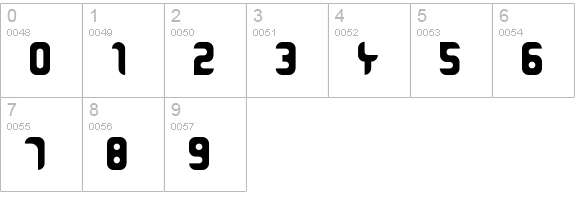 Amina numbers 0-9 preview