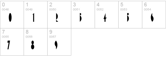 AmsterdamTangram numbers 0-9 preview