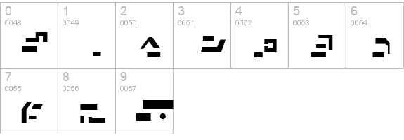 Ancient Autobot numbers 0-9 preview