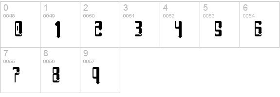 Angie BareFoot numbers 0-9 preview