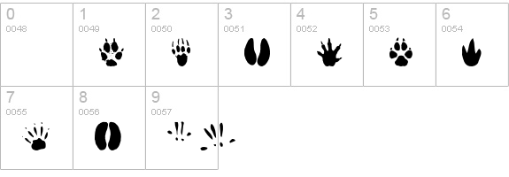 AnimalTracks numbers 0-9 preview