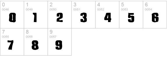 Anklepants Ink numbers 0-9 preview