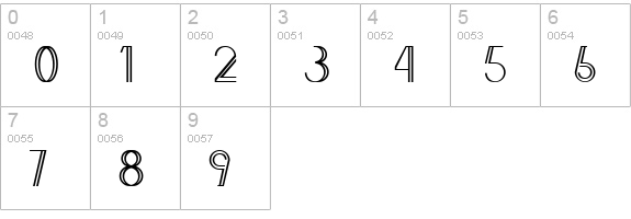 Annivers-Demo numbers 0-9 preview
