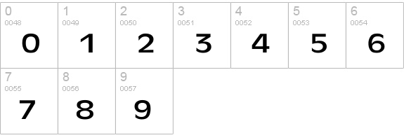 Antique-Olive Wd numbers 0-9 preview