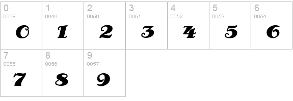 AntsyPants numbers 0-9 preview