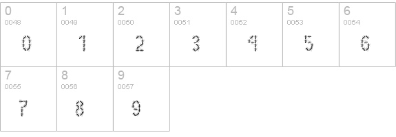 AntsyPantsy numbers 0-9 preview