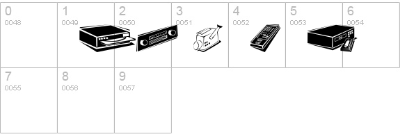 Appliances numbers 0-9 preview