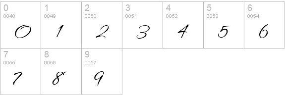 Aquarelle numbers 0-9 preview