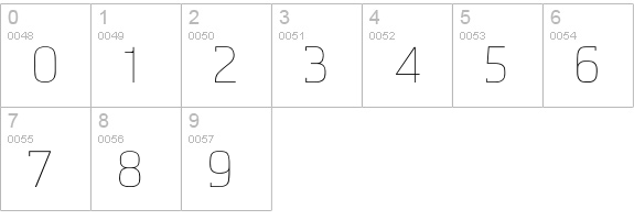 AquariusTwo numbers 0-9 preview