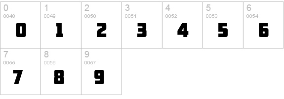 ARB 66 Neon Block JUN-37 numbers 0-9 preview
