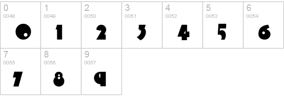 ArbuckleFat numbers 0-9 preview