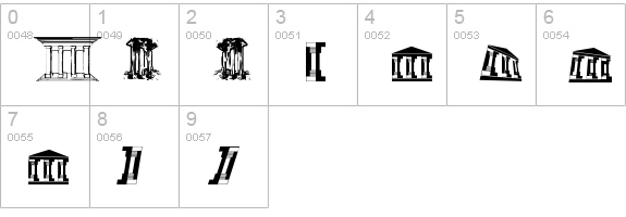 Archeologicaps numbers 0-9 preview