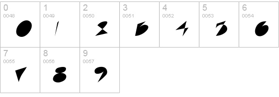 Archi Medium numbers 0-9 preview