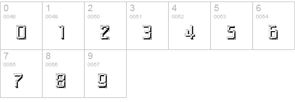 ArchitypoShadow numbers 0-9 preview