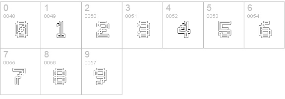 Archway numbers 0-9 preview