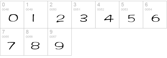 Arctic Regular numbers 0-9 preview