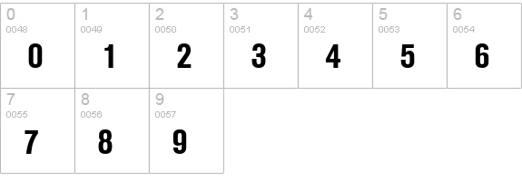 Arezzo-Cd-Demi numbers 0-9 preview