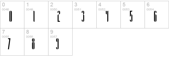 Aria numbers 0-9 preview
