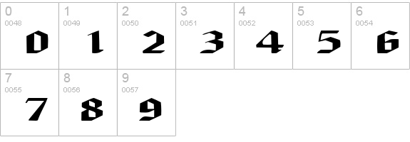 ArmedaExpandedSSK Bold numbers 0-9 preview