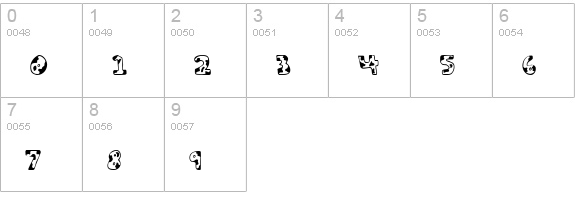 Army Beans Regular numbers 0-9 preview