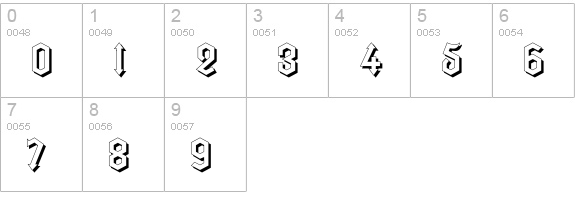 ArrowheadLakeSunlit numbers 0-9 preview