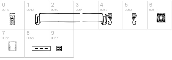 Arts and Crafts Ornaments Two numbers 0-9 preview