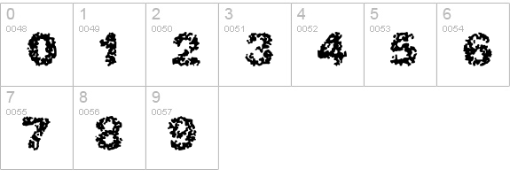 Aspastic  numbers 0-9 preview