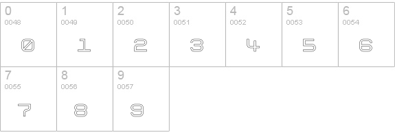 Aspirin-Refill-Irregular numbers 0-9 preview